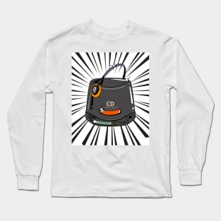 Retro CD Player Discman (black print) Long Sleeve T-Shirt